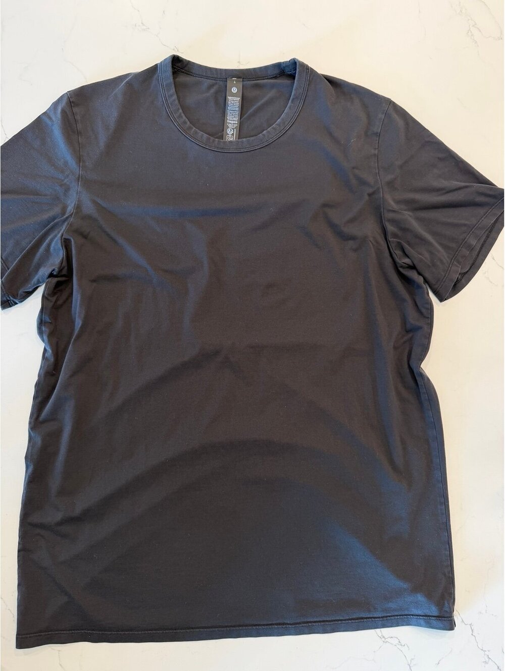 Lululemon Fundamental T-Shirt Black Men's Size Large Pima Cotton Blend